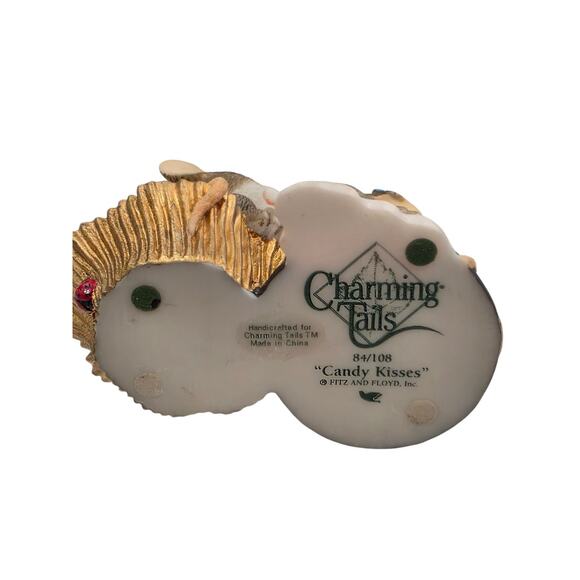 Charming Tails "Candy Kisses" Collectible Figurine By Fitz And Floyd Inc 84/108 - Picture 3 of 4